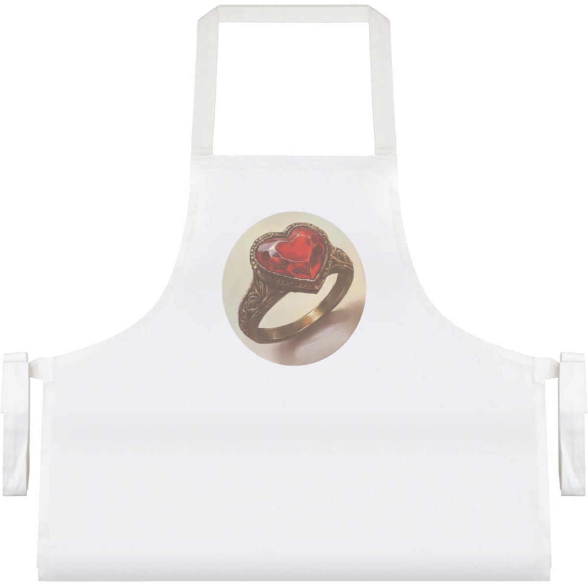 'Heart Ring' Unisex Cooking Apron (AP00077104)