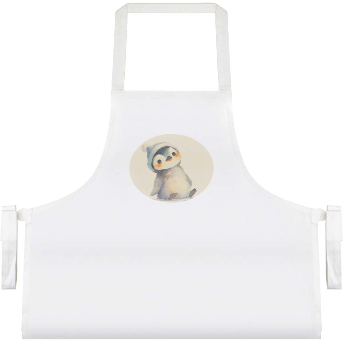 'Cute Penguin Wearing Beanie' Unisex Cooking Apron (AP00077434)