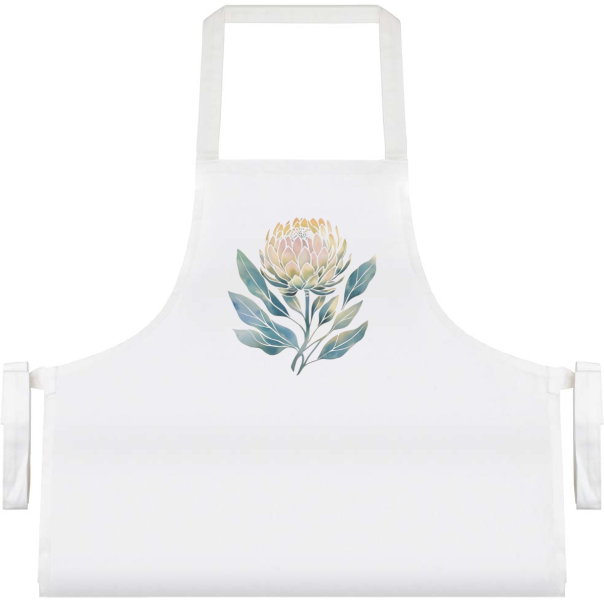 'Protea Flower with Leaves' Unisex Cooking Apron (AP00077518)