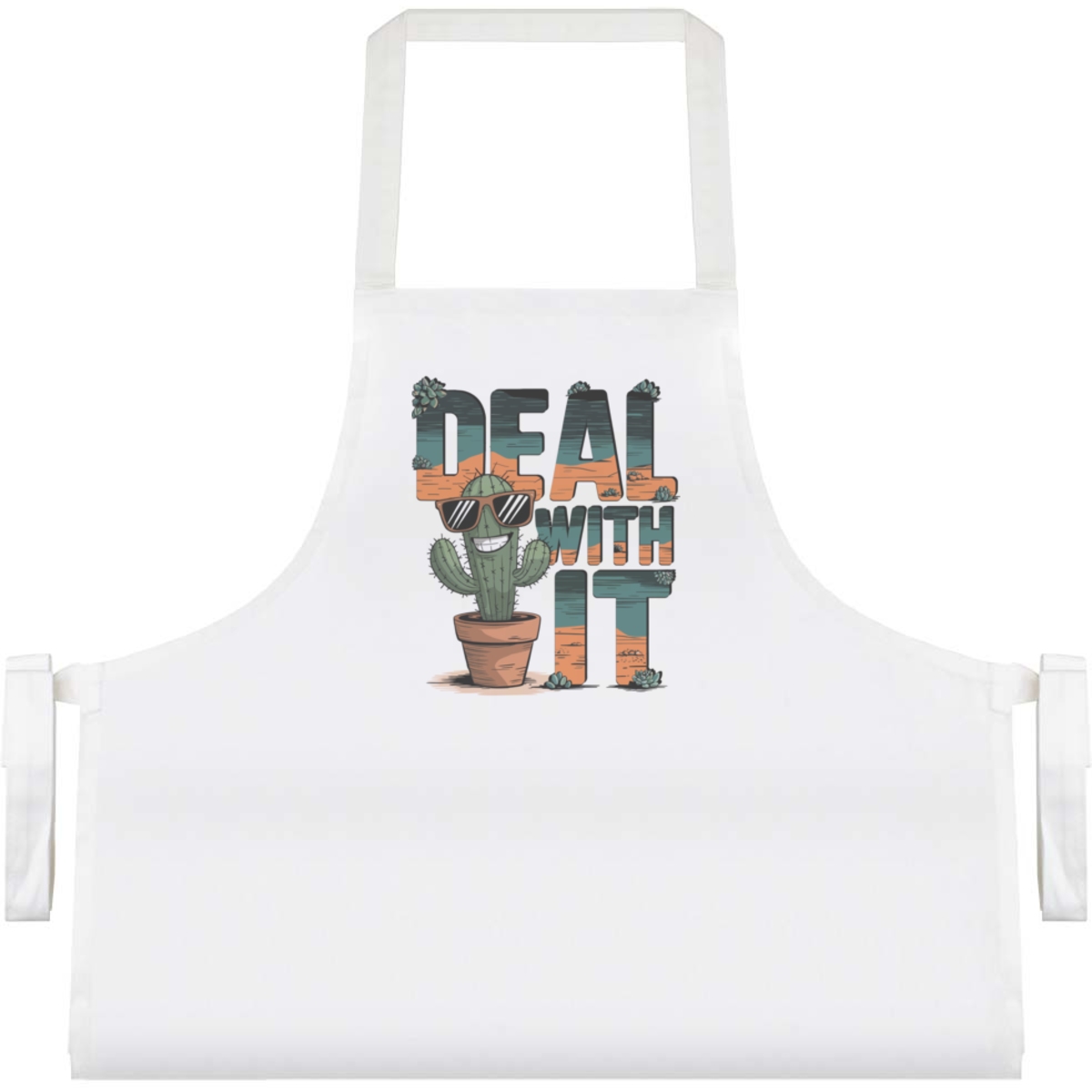 'Deal With It' Unisex Cooking Apron (AP00077800)