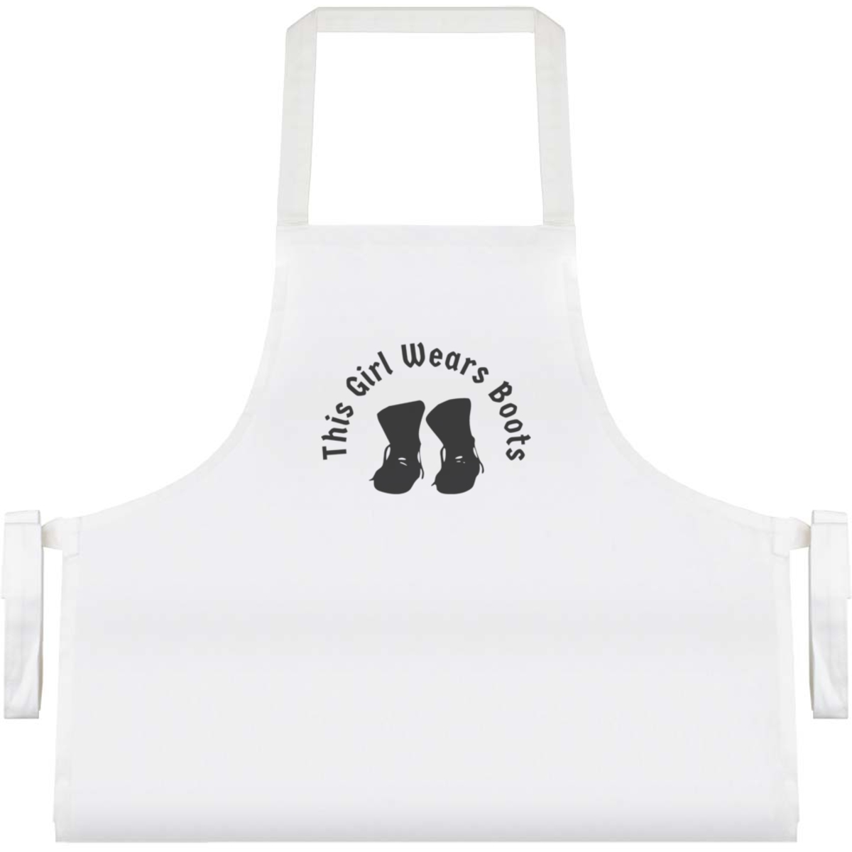 'Girl Biker Boots' Unisex Cooking Apron (AP00078349)