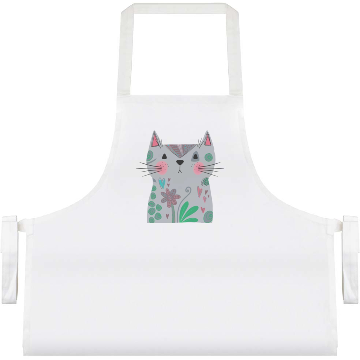 'Funky Cat' Unisex Cooking Apron (AP00079031)