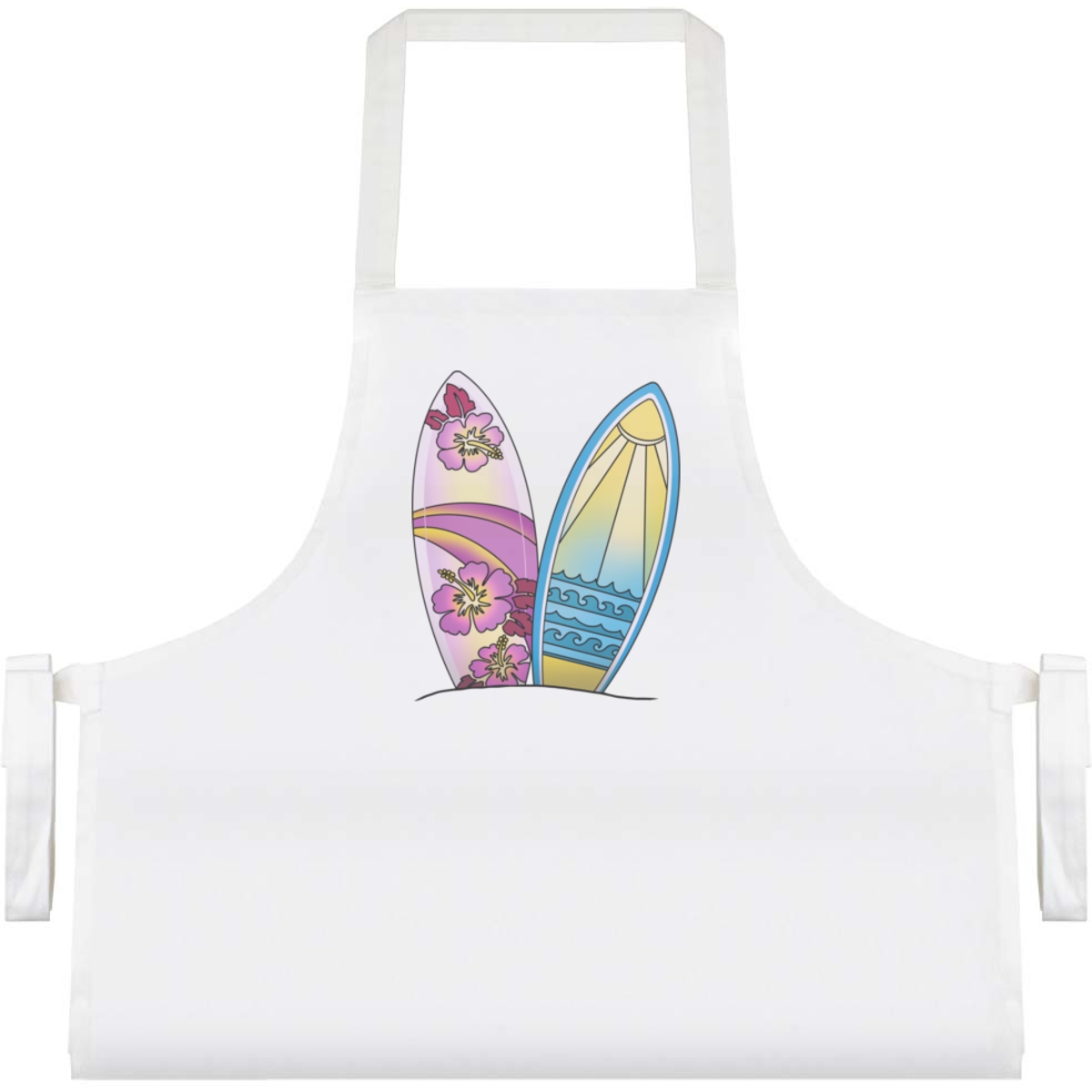 'Decorative Surfboards' Unisex Cooking Apron (AP00079041)