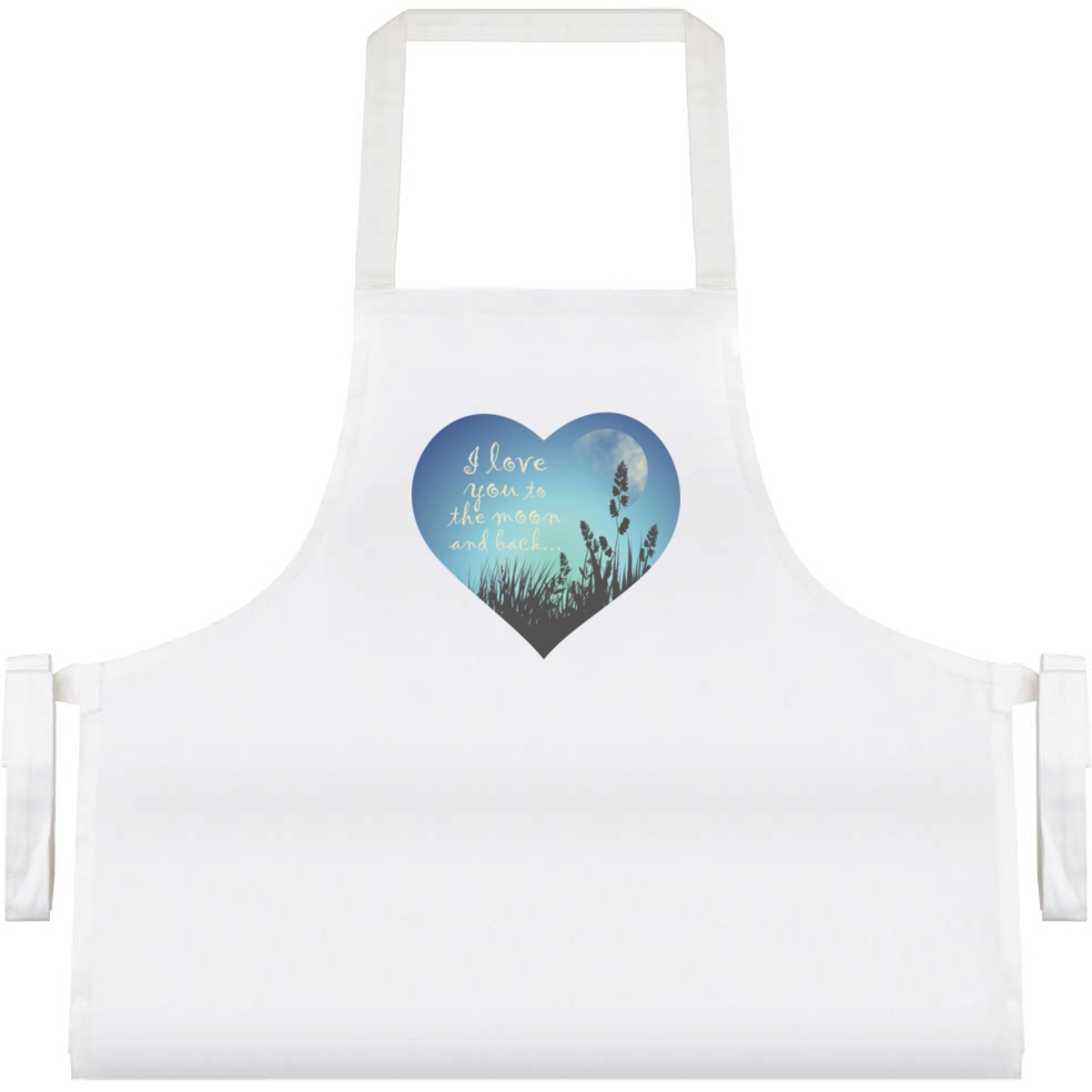 'Love You To The Moon And Back' Unisex Cooking Apron (AP00079411)