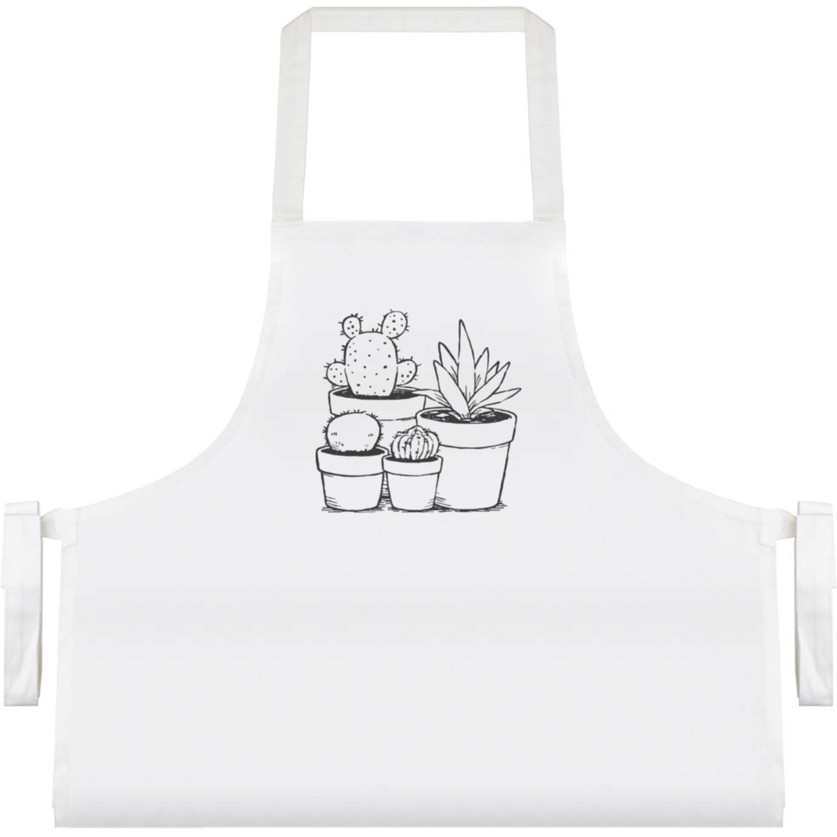 'Cacti Plants in Pots' Unisex Cooking Apron (AP00079682)