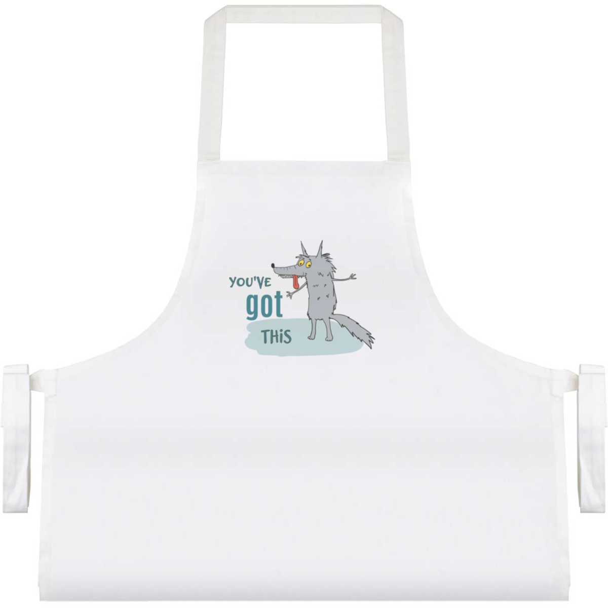 'You've Got This' Unisex Cooking Apron - White - Unisex Kitchen Bib for Baking, Barbecues, Crafts and Gifts (AP00079756)
