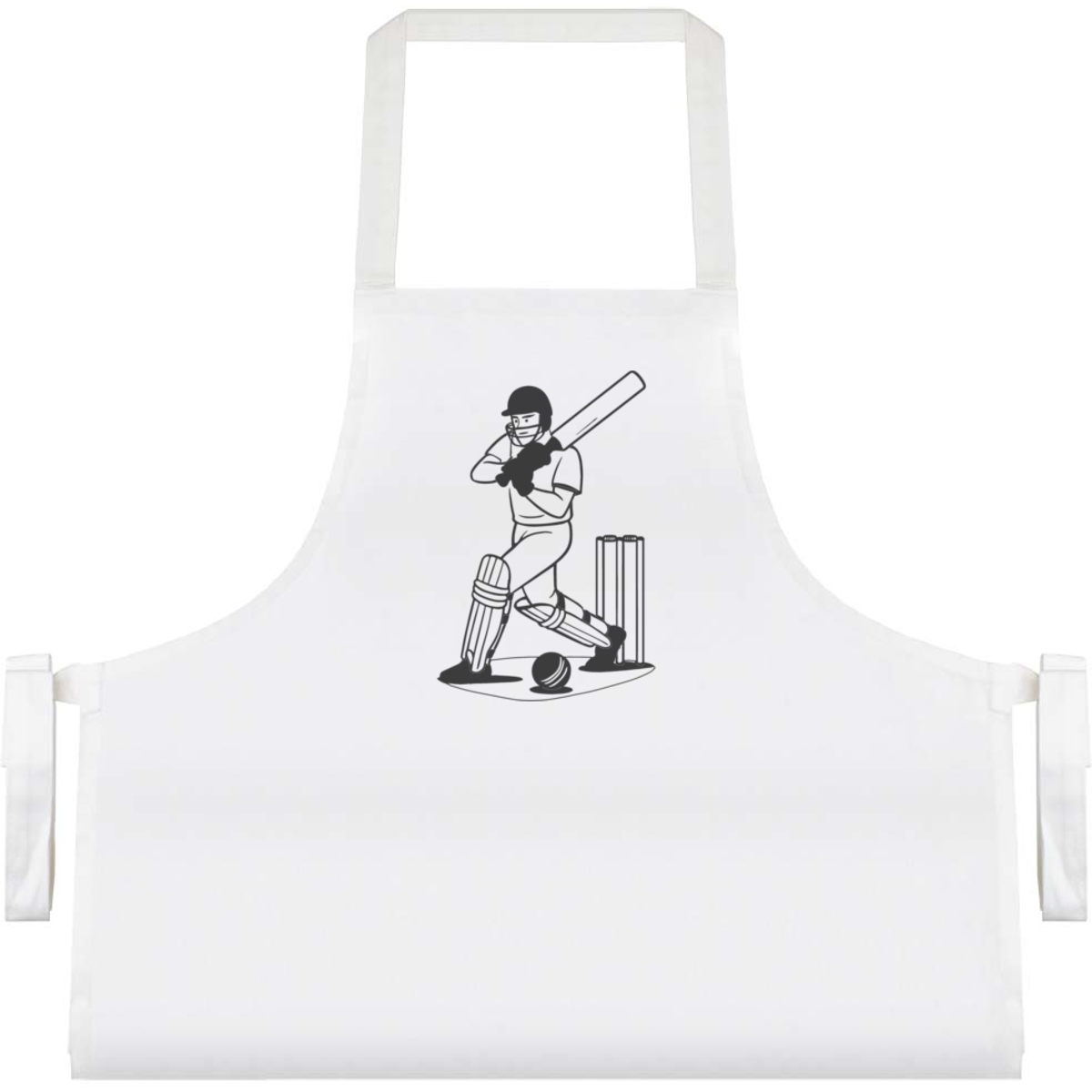 'Cricket Batter Action' Unisex Cooking Apron (AP00081048)