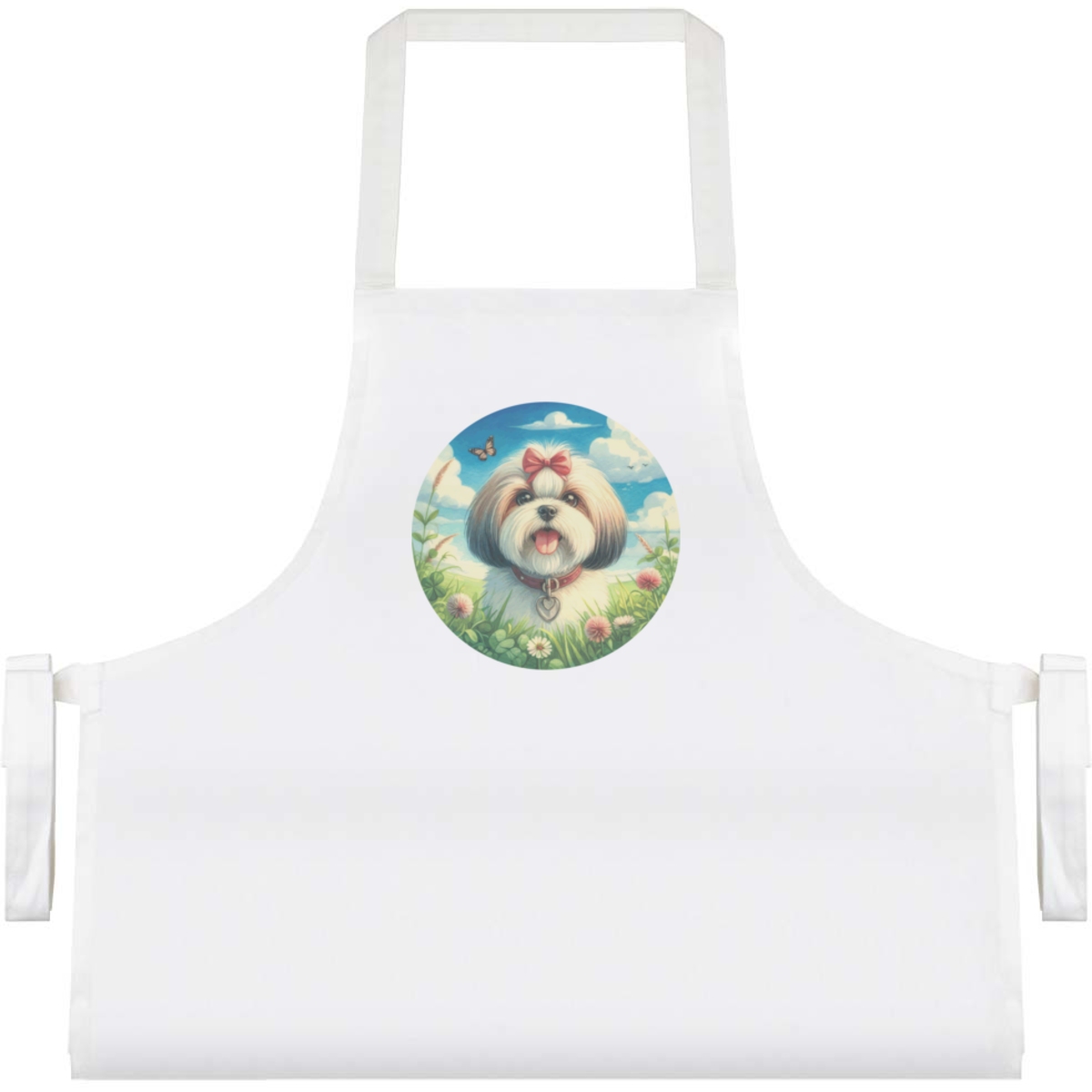'Happy Shih Tzu' Unisex Cooking Apron (AP00084324)