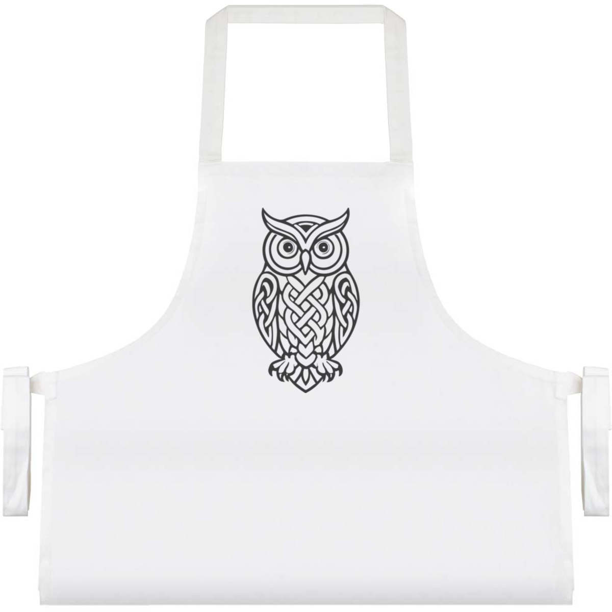 'Celtic Owl' Unisex Cooking Apron (AP00085419)