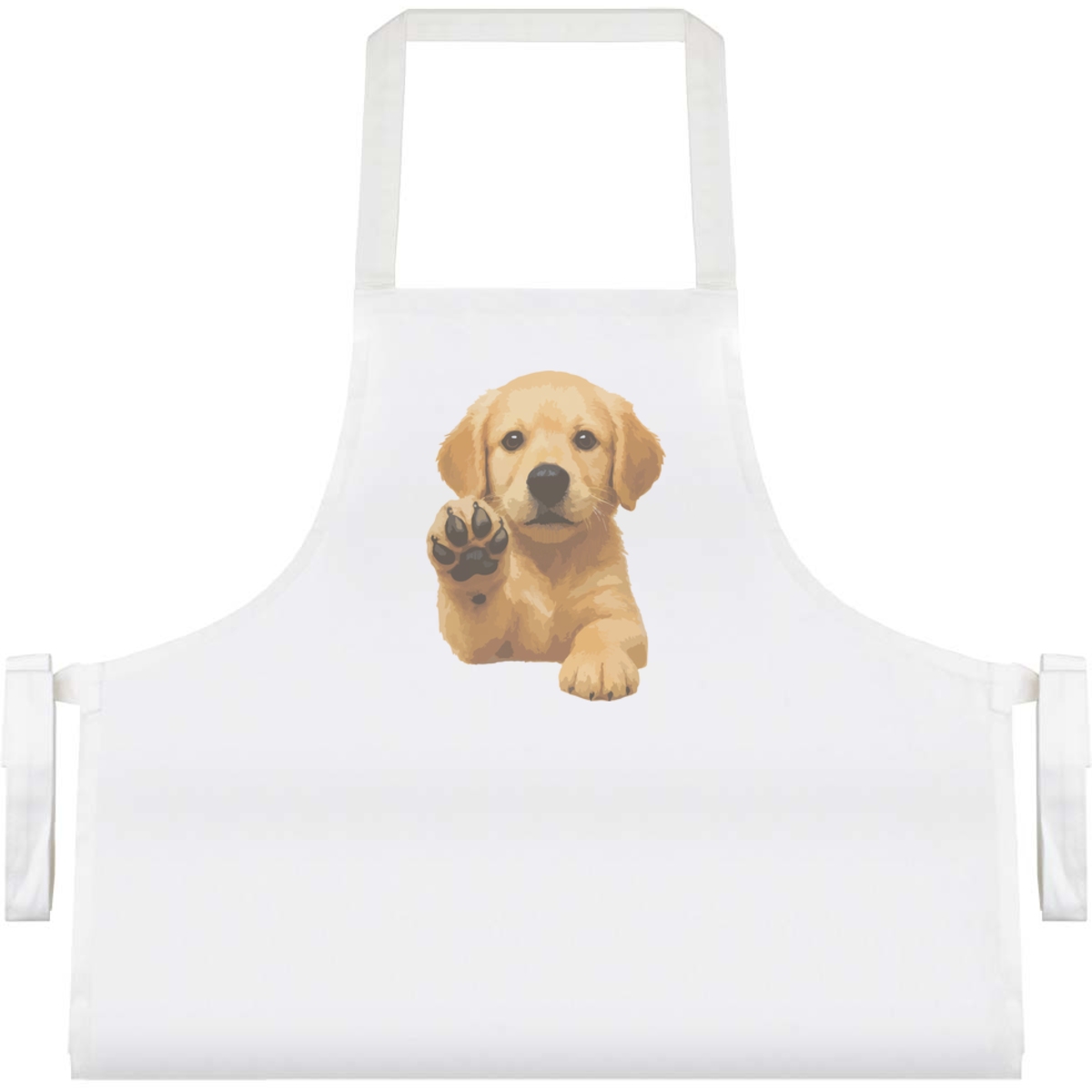 'Adorable Golden Retriever Puppy' Unisex Cooking Apron (AP00085631)