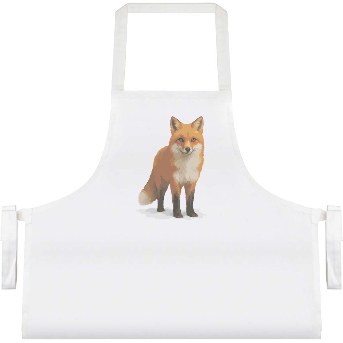 'Red Fox Standing In Snow' Unisex Cooking Apron (AP00085781)