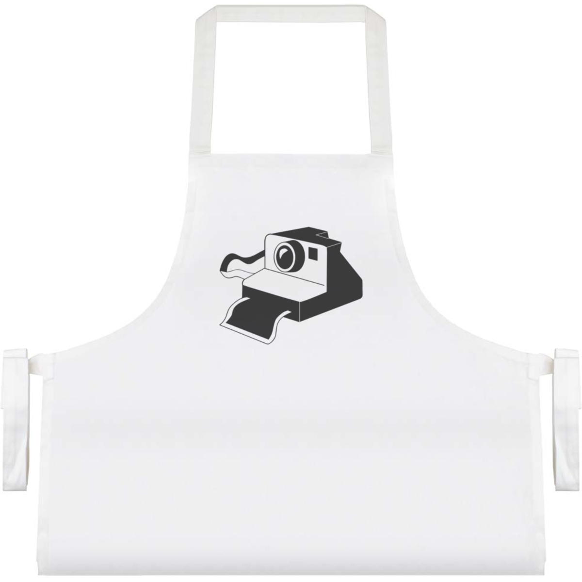 'Retro Vintage Camera' Unisex Cooking Apron - White - Unisex Kitchen Bib for Baking, Barbecues, Crafts and Gifts (AP00088046)