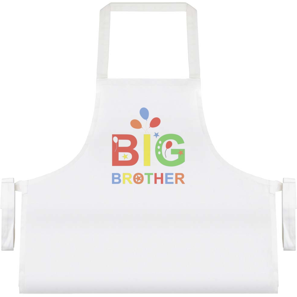 'Big Brother' Unisex Cooking Apron - White - Unisex Kitchen Bib for Baking, Barbecues, Crafts and Gifts (AP00095243)