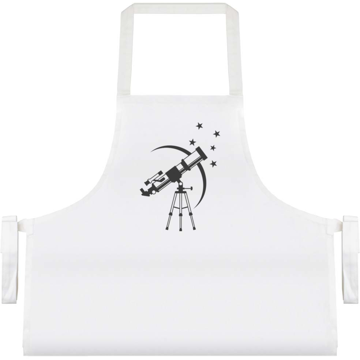 'Star Gazing' Unisex Cooking Apron - White - Unisex Kitchen Bib for Baking, Barbecues, Crafts and Gifts (AP00095895)