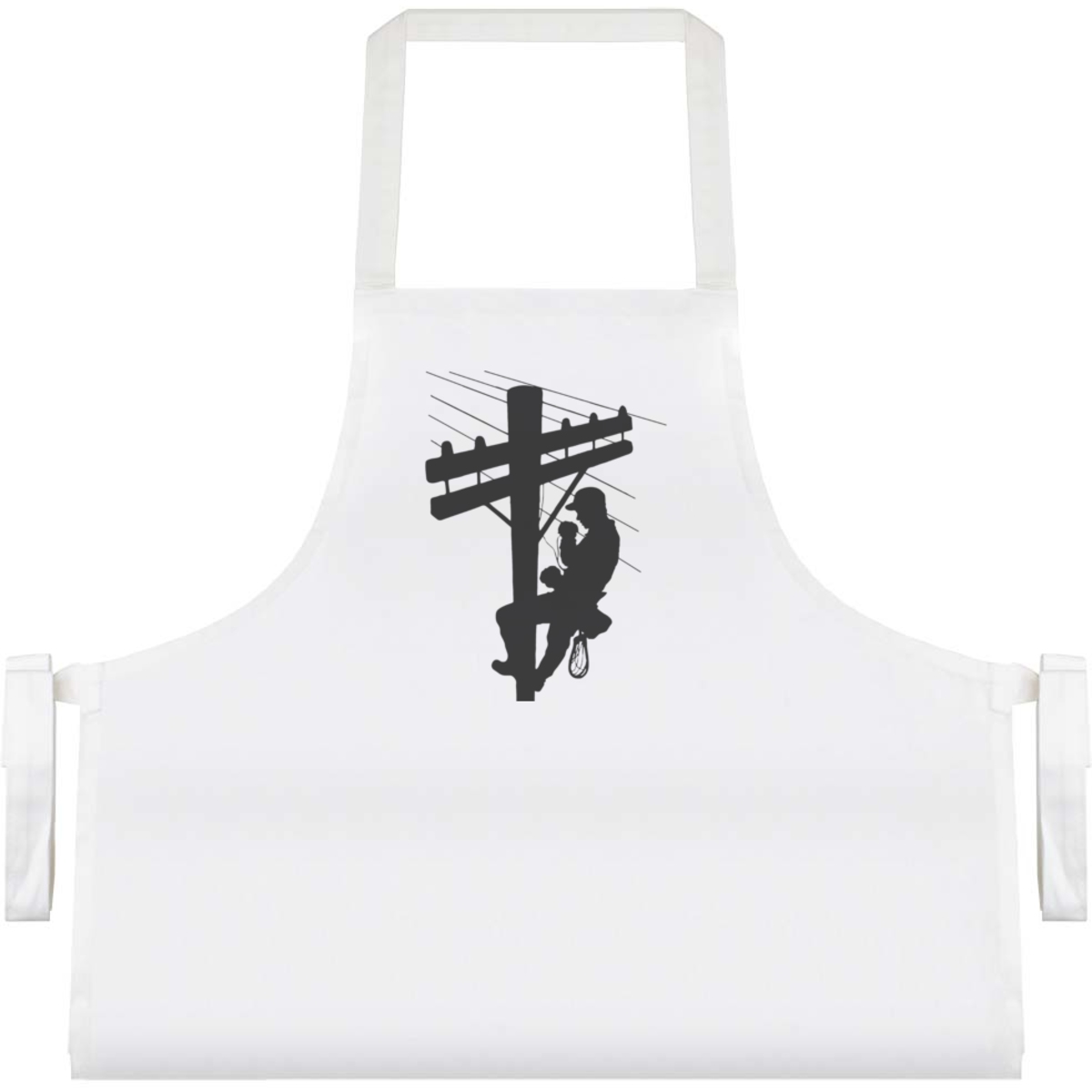 'Telecoms Engineer' Unisex Cooking Apron - White - Unisex Kitchen Bib for Baking, Barbecues, Crafts and Gifts (AP00096236)