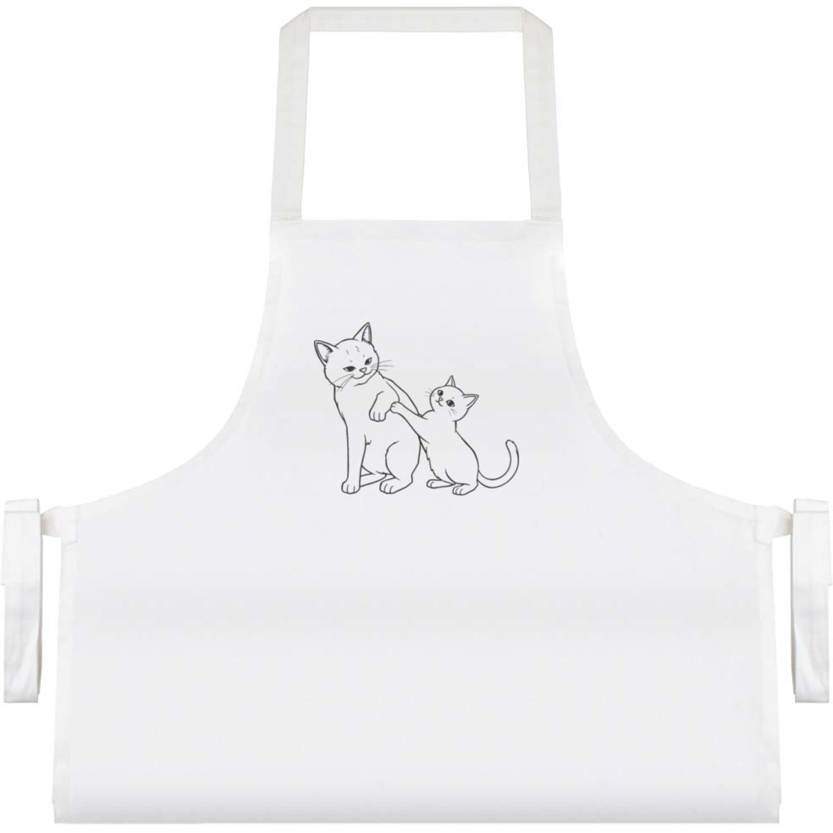 'Two Cats Playing' Unisex Cooking Apron (AP00097626)
