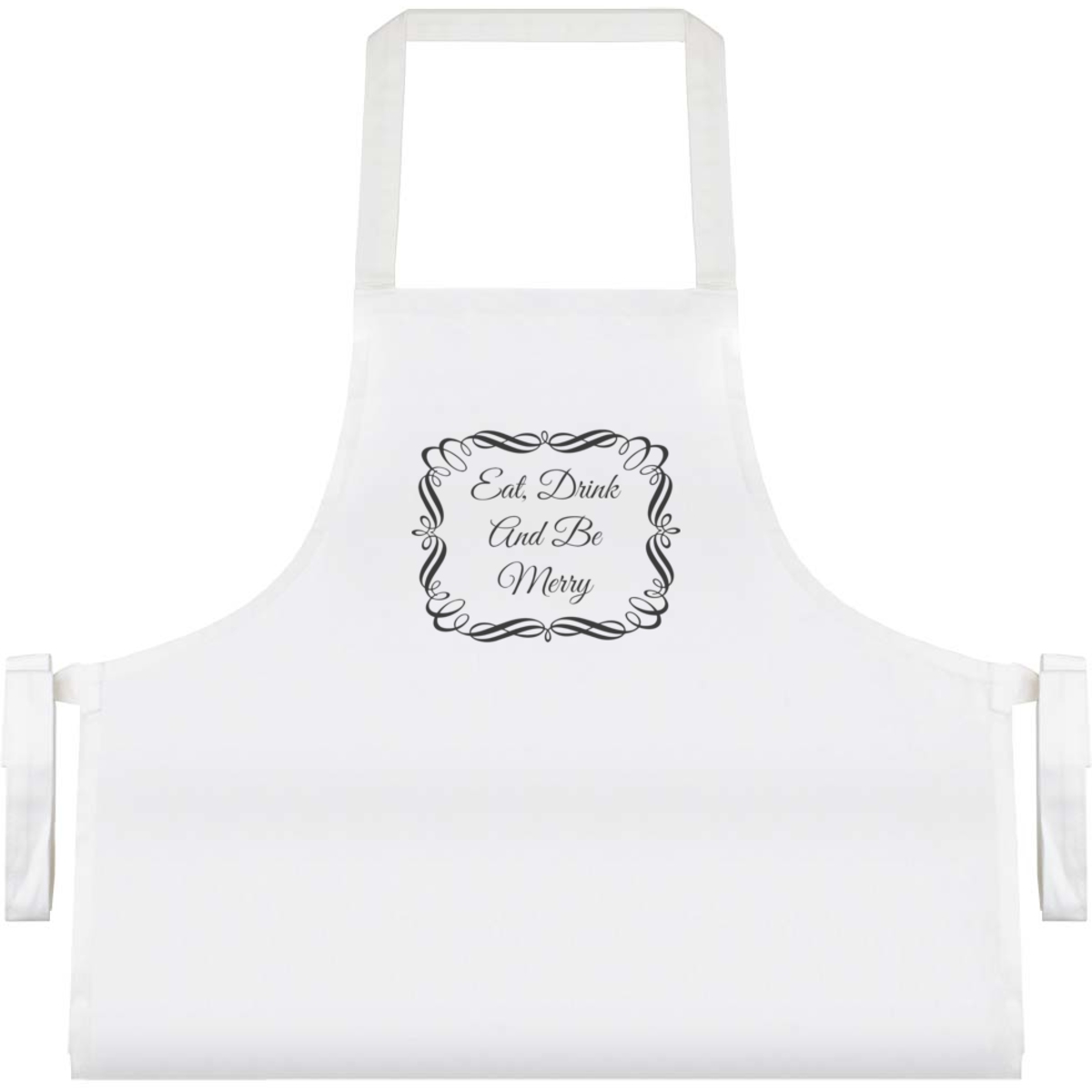 'Eat Drink And Be Merry' Unisex Cooking Apron (AP00098068)