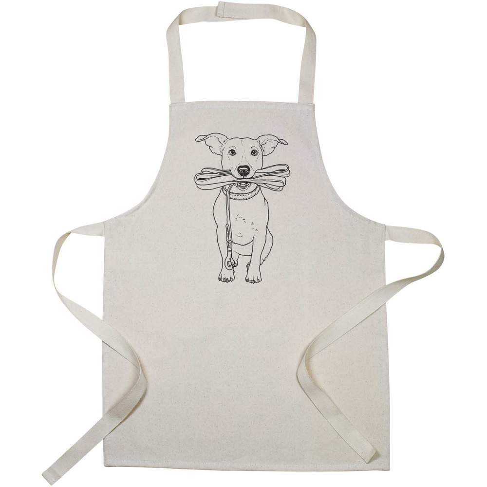 'Jack Russell Holding Lead' Kid’s Cooking Apron (AP00035762)