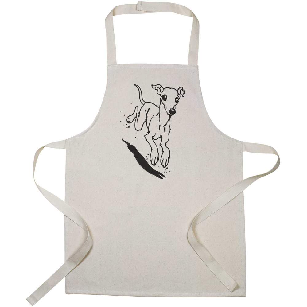 'Bounding Whippet' Kid’s Cooking Apron (AP00036286)