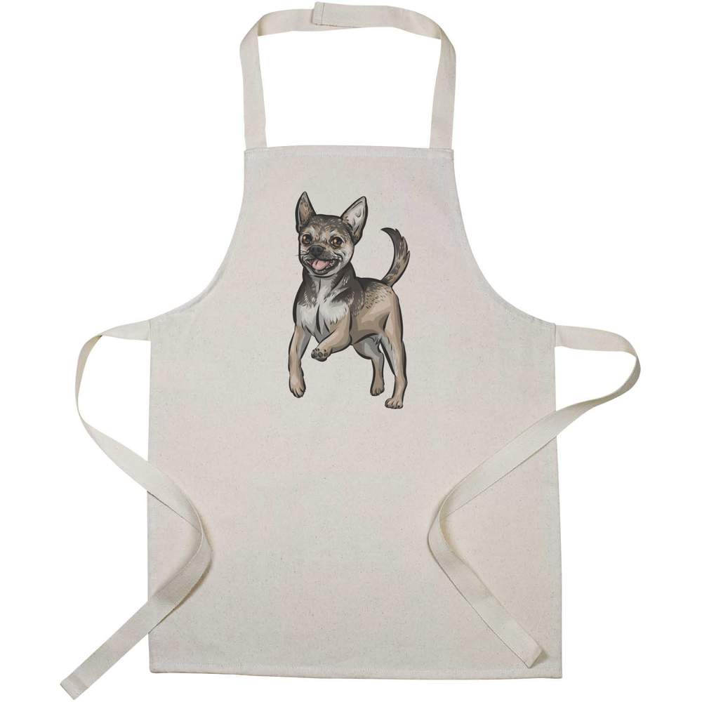 'Chihuahua' Kids Canvas Cooking Apron - Children's Kitchen Bib for Baking, Crafts and Messy Play (AP00038939)