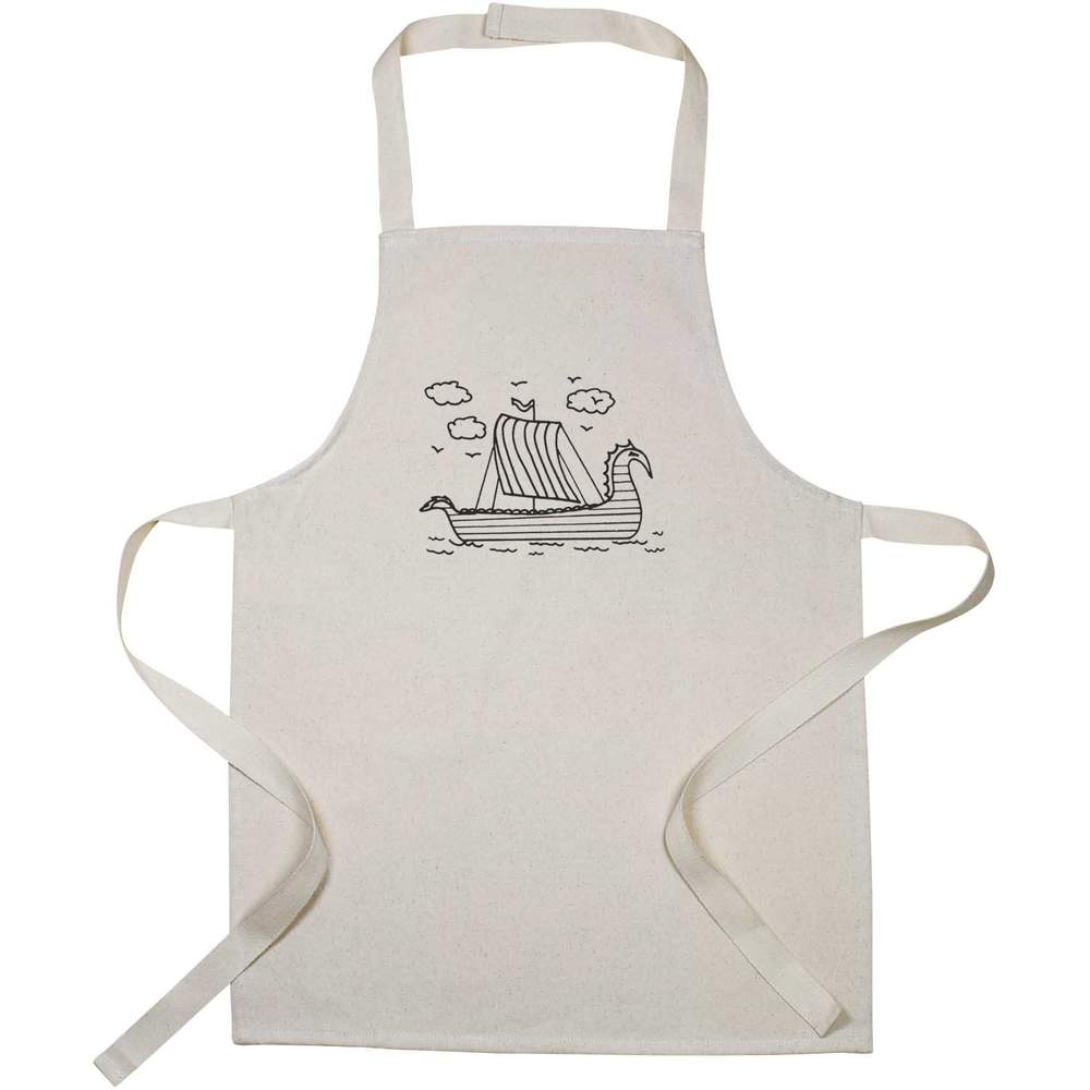 'Viking Ship At Sea' Kid’s Cooking Apron (AP00051256)