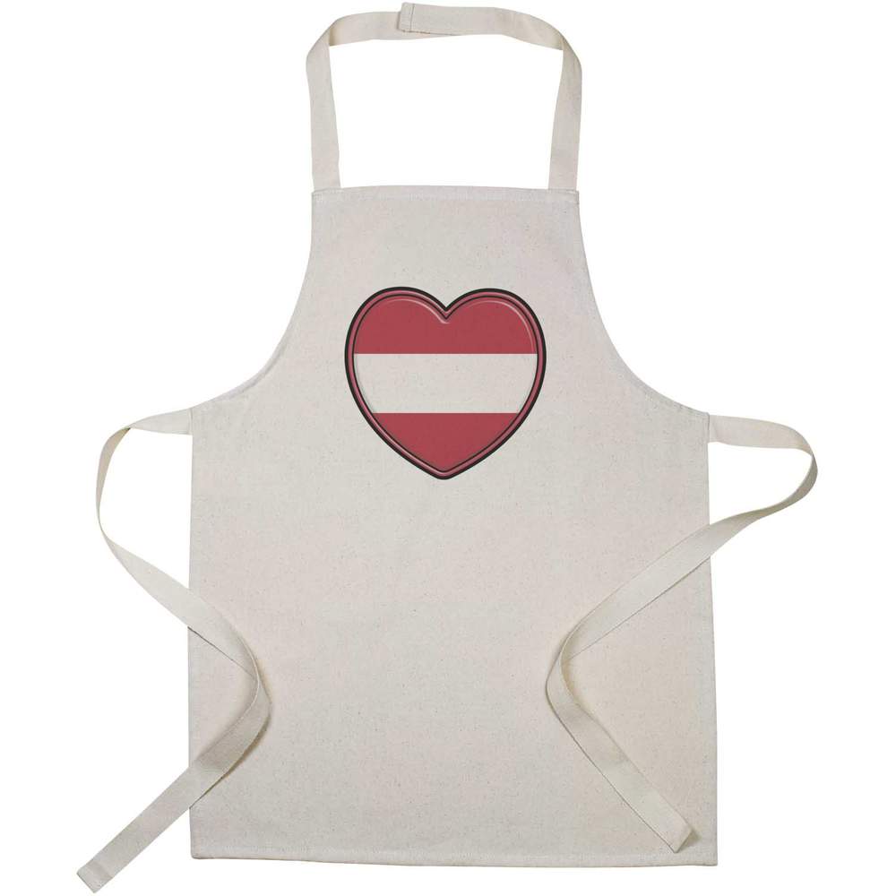 'Austria Flag Heart' Kid’s Cooking Apron (AP00056895)