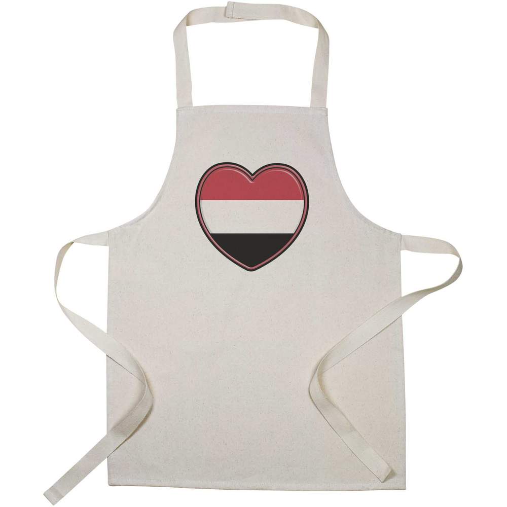 'Yemen Flag Heart' Kid’s Cooking Apron (AP00057485)