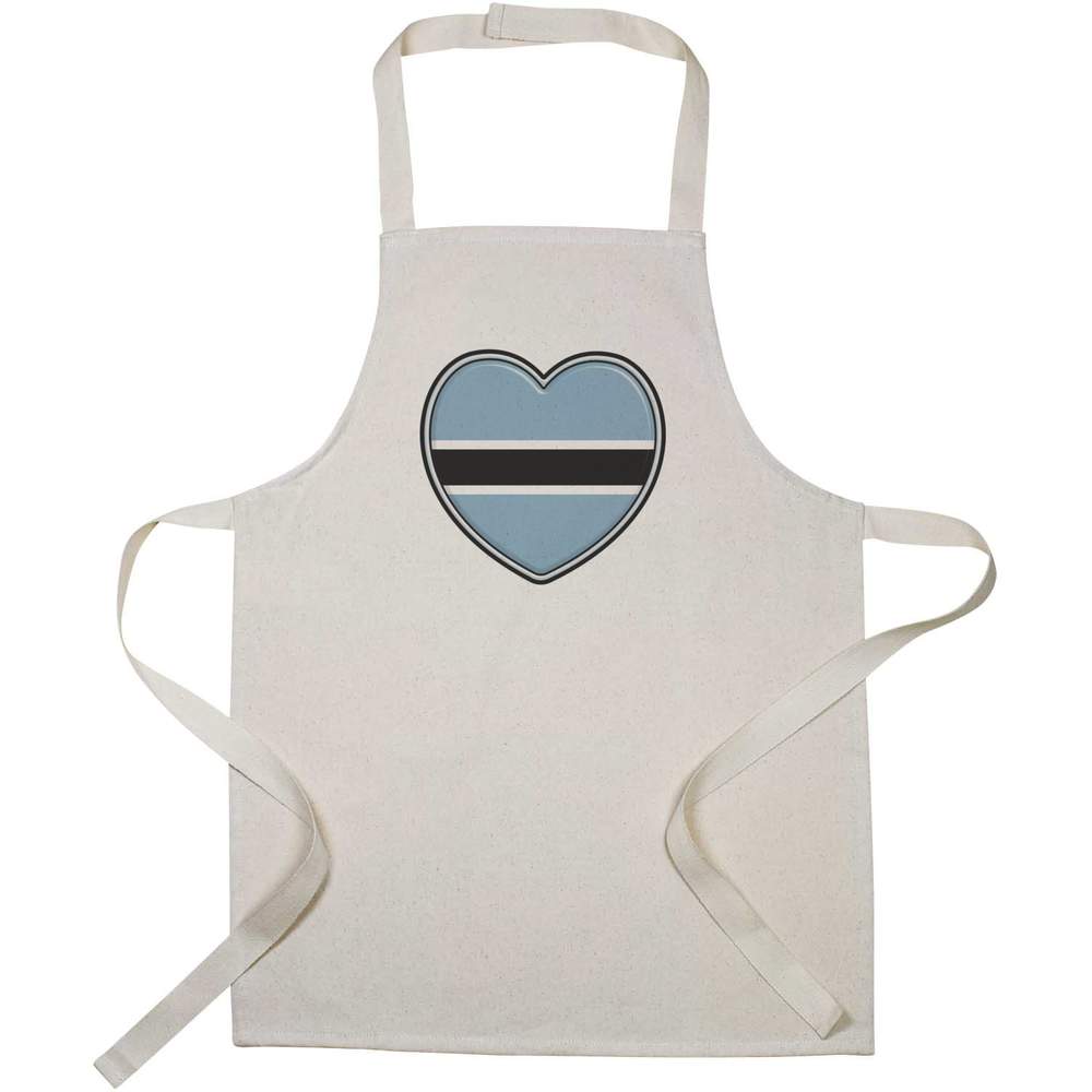 'Botswana Flag Heart' Kid’s Cooking Apron (AP00057491)