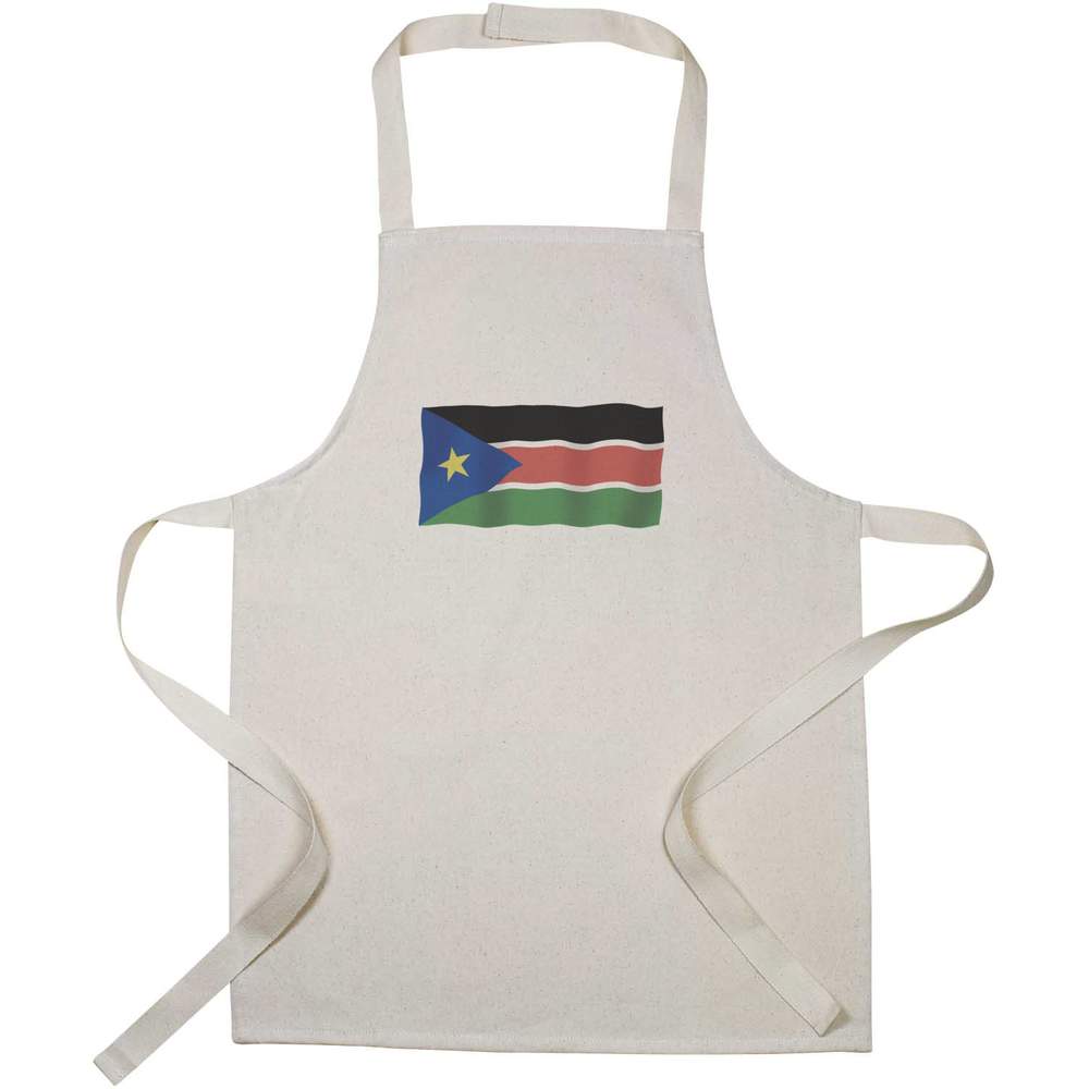 'Waving South Sudan Flag' Kid’s Cooking Apron (AP00058157)
