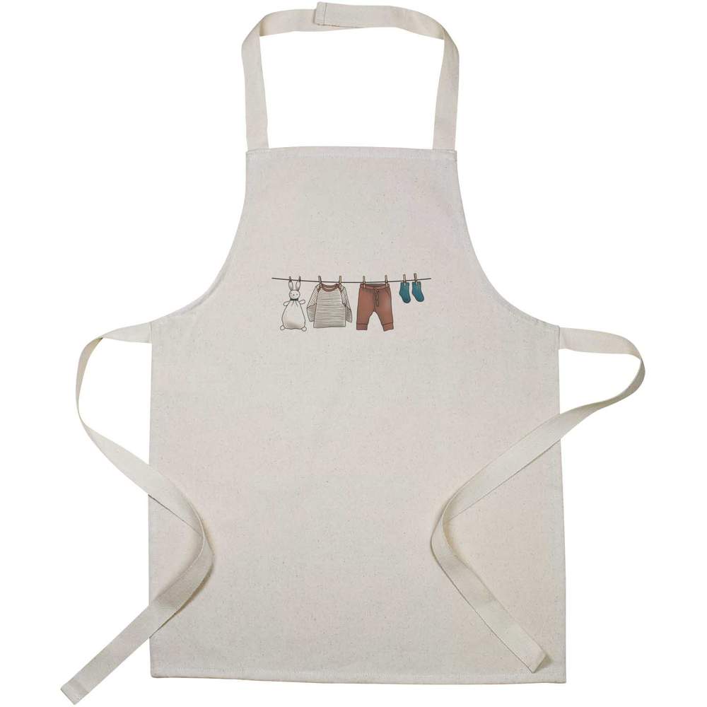 'Baby Clothes Washing Line' Kid’s Cooking Apron (AP00059375)