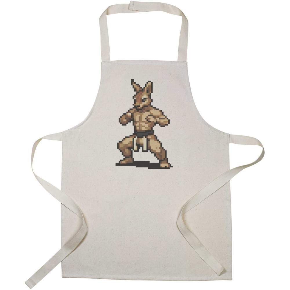 'Martial Arts Kangaroo Pixel Art' Kid’s Cooking Apron (AP00062752)
