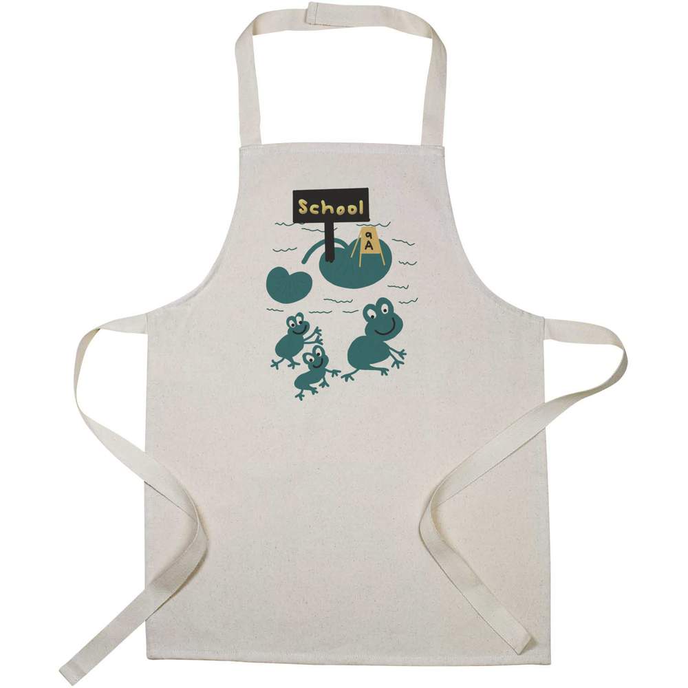 'Frogs Going to School' Kid’s Cooking Apron (AP00063129)