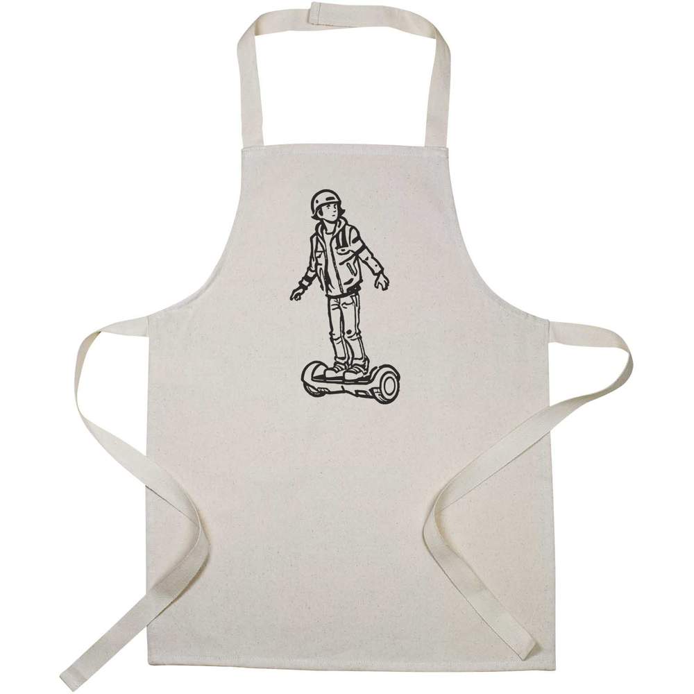 'Boy On Electric Hoverboard' Kid’s Cooking Apron (AP00065985)