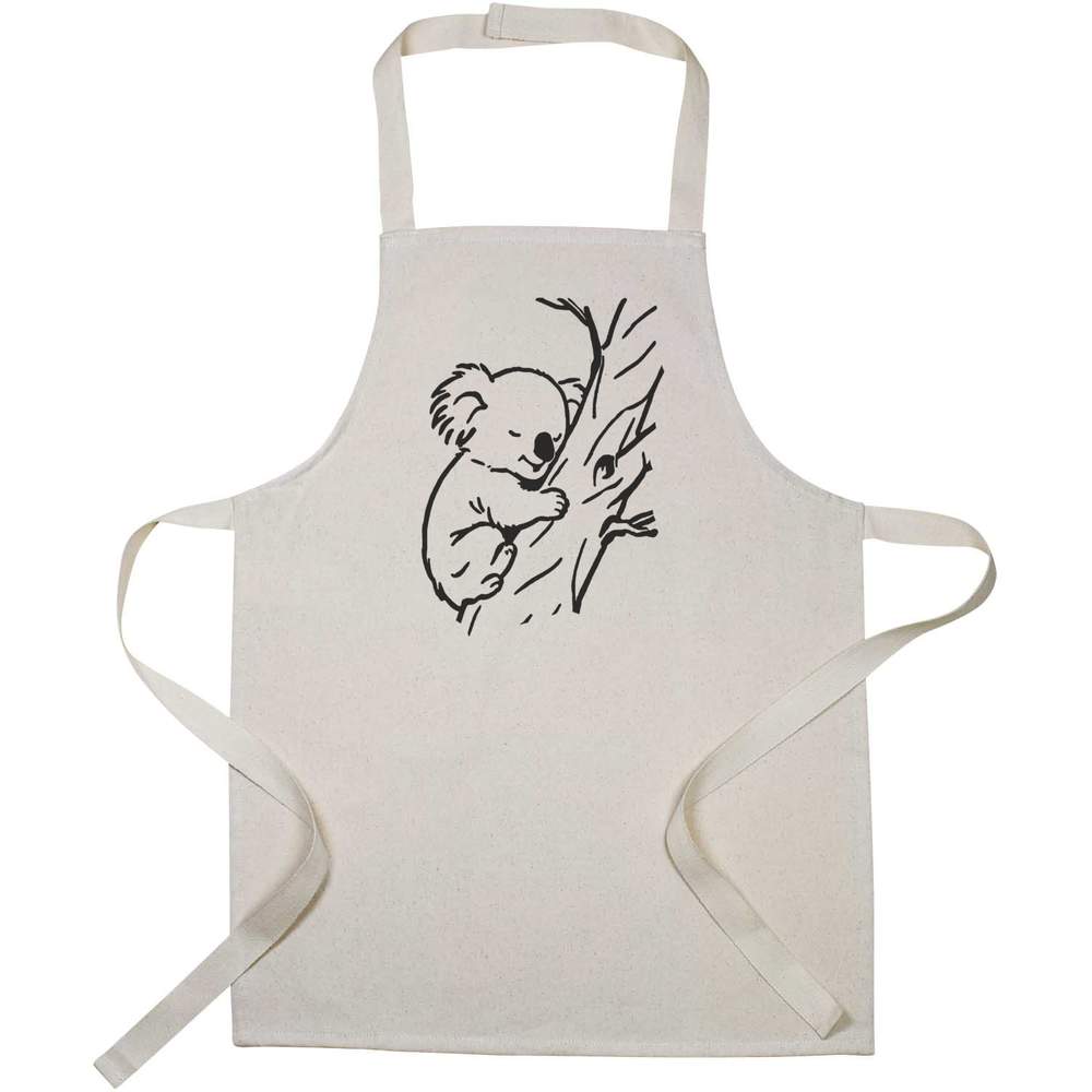 'Koala Napping In Tree' Kid’s Cooking Apron (AP00066137)