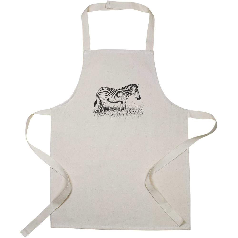 'Zebra Grazing on Grass' Kid’s Cooking Apron (AP00066415)
