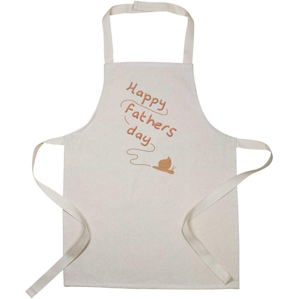 'Happy Fathers Day Snail ' Kid’s Cooking Apron (AP00067959)