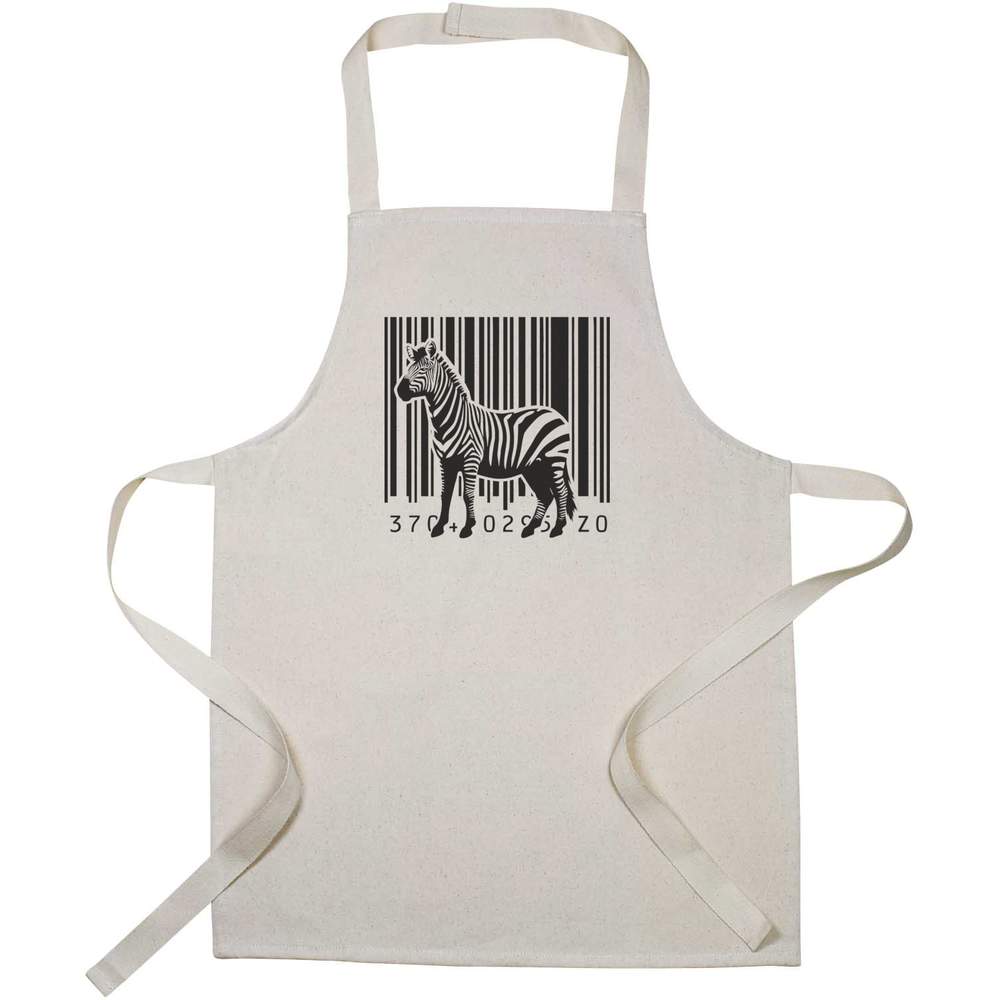 'Barcode Zebra Stripes' Kid’s Cooking Apron (AP00070787)