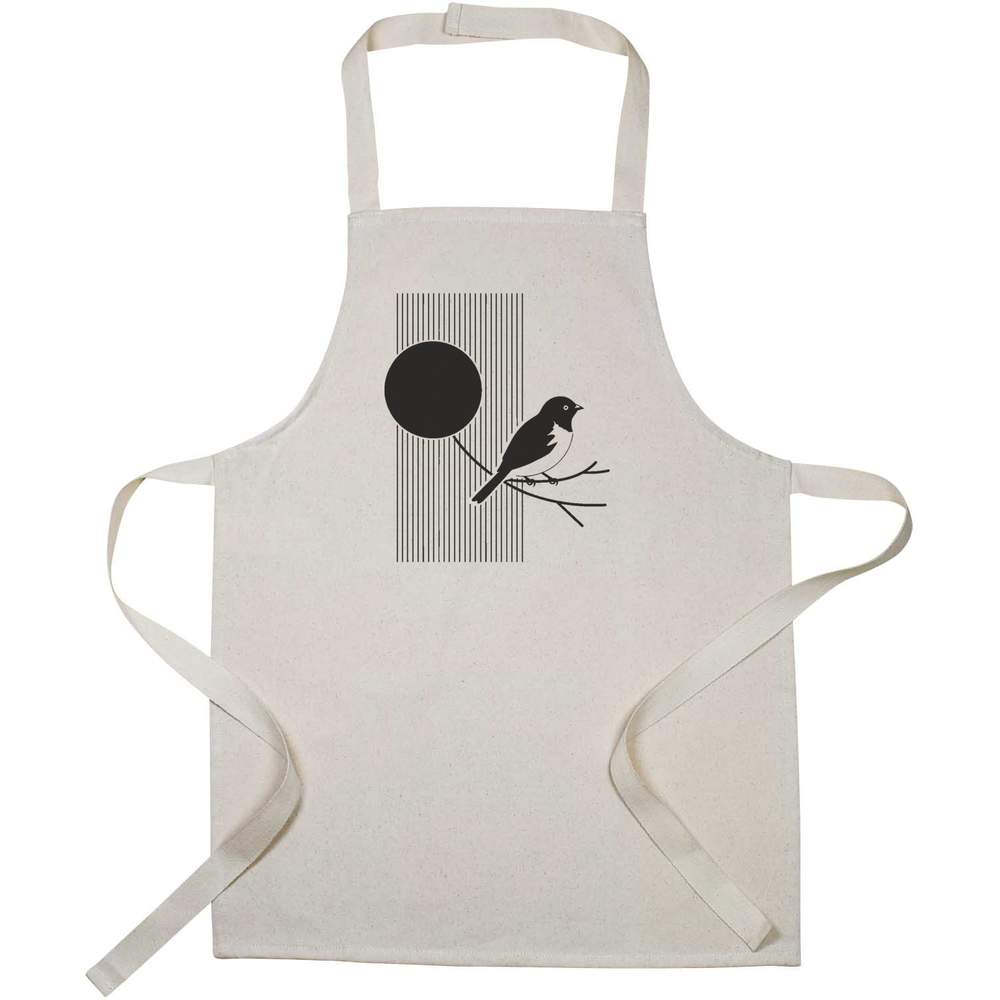 'Minimalistic Bird with Moon' Kid’s Cooking Apron (AP00070889)