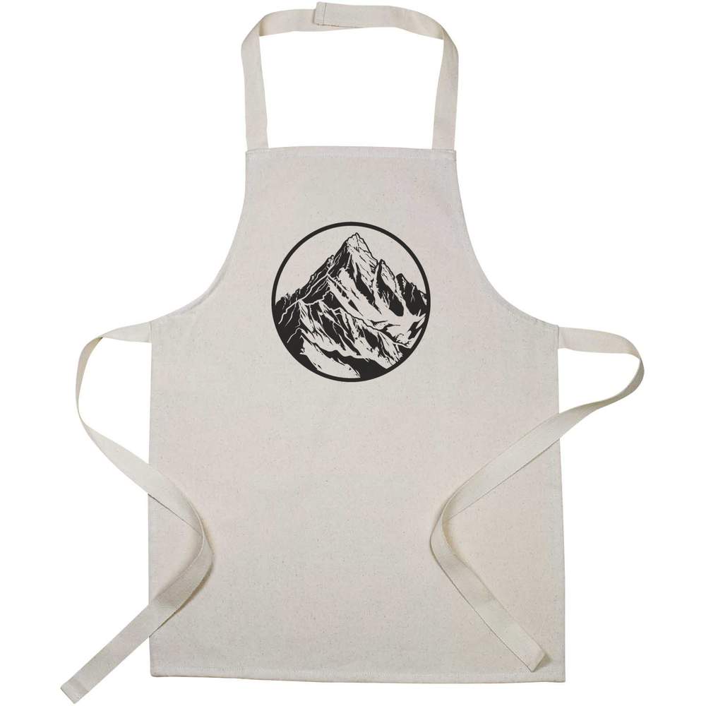 'Mountain Range in Circle Frame' Kid’s Cooking Apron (AP00071031)