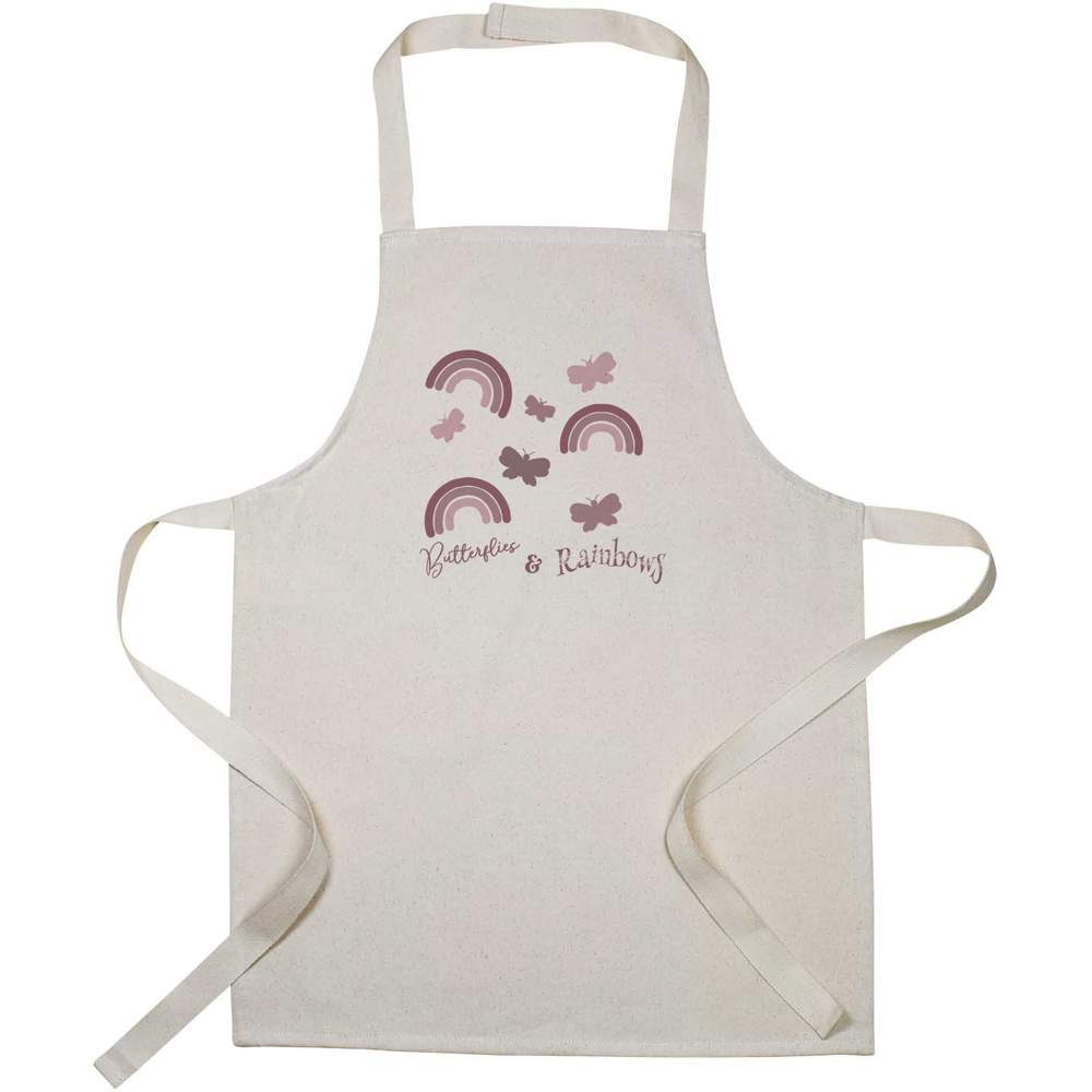 'Butterflies and Rainbows' Kid’s Cooking Apron (AP00071907)