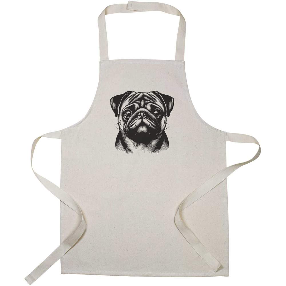 'Pug Dog Portrait' Kid’s Cooking Apron (AP00072732)