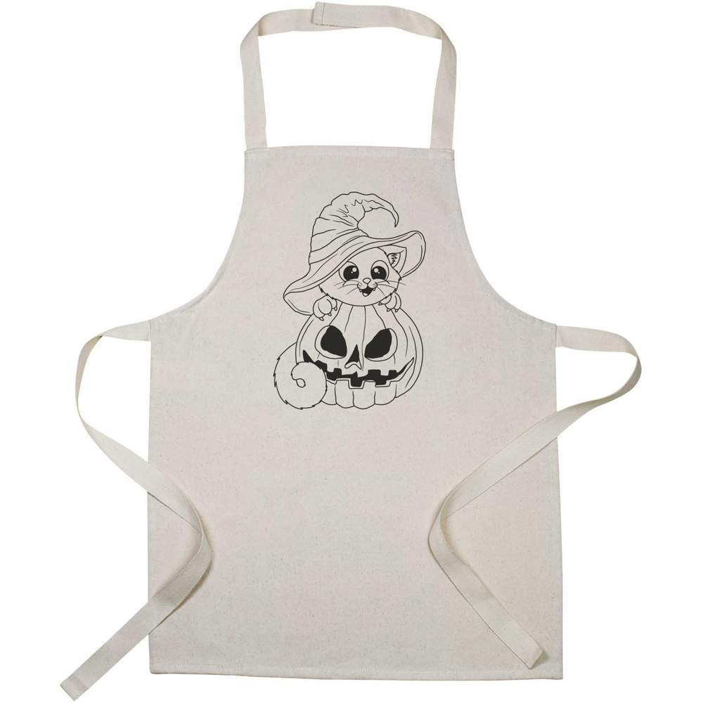 'Spooky Halloween Cat' Kid’s Cooking Apron (AP00074043)