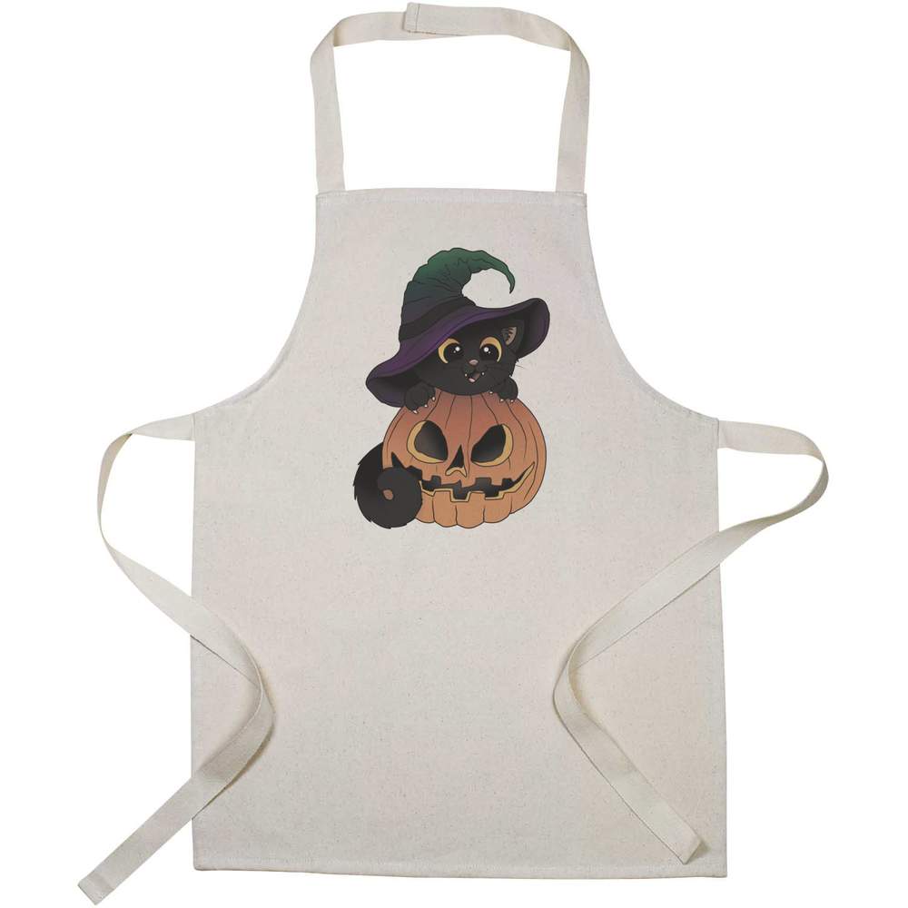 'Spooky Halloween Cat' Kid’s Cooking Apron (AP00074045)