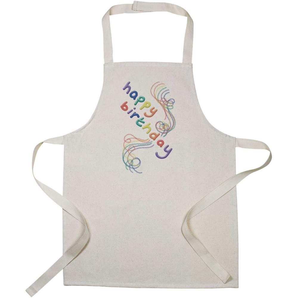 'Happy Birthday Rainbow ' Kid’s Cooking Apron (AP00074226)