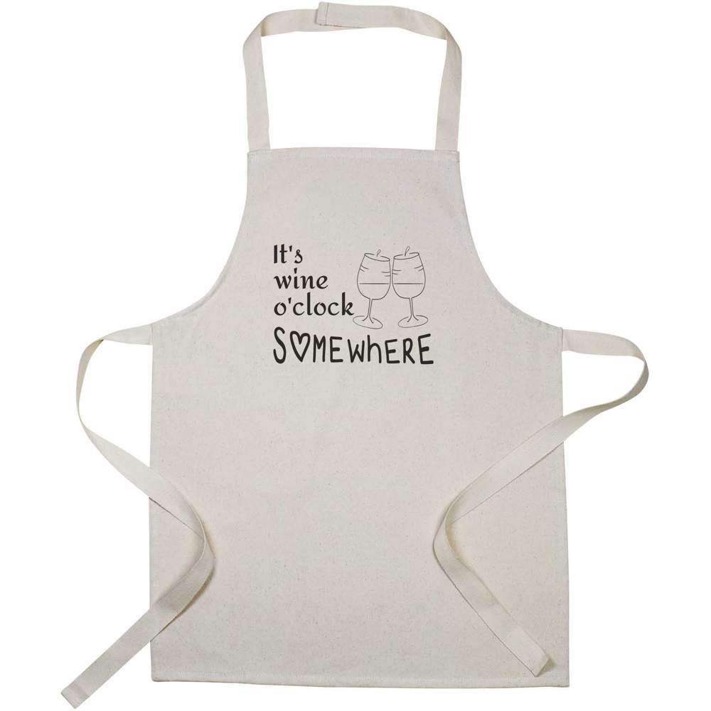 'It's Wine O'clock Somewhere' Kid’s Cooking Apron (AP00075740)