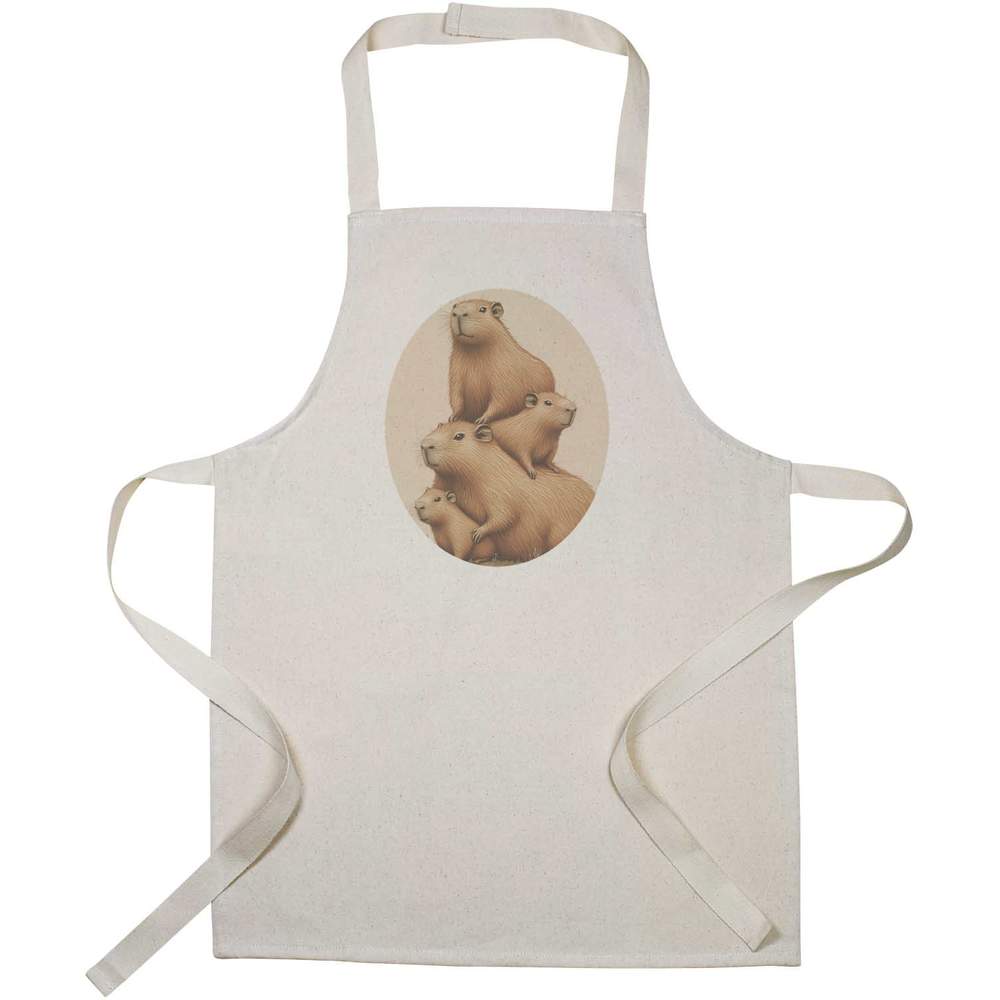 'Stacked Capybara Family' Kid’s Cooking Apron (AP00075780)