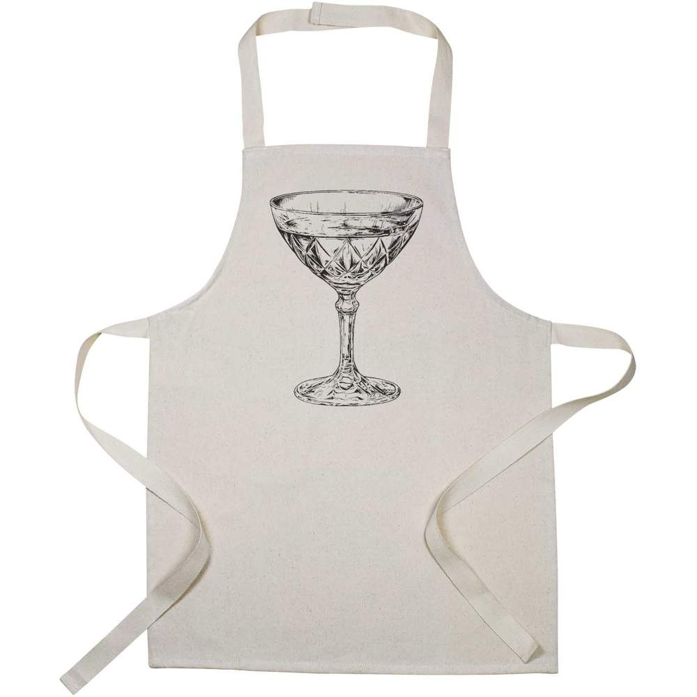 'Antique Crystal Cocktail Glass' Kid’s Cooking Apron (AP00075949)