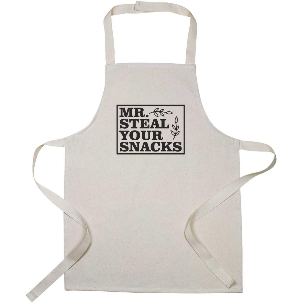 'Mr.Steal Your Snacks Label Funny Saying Humor' Kid’s Cooking Apron (AP00075991)