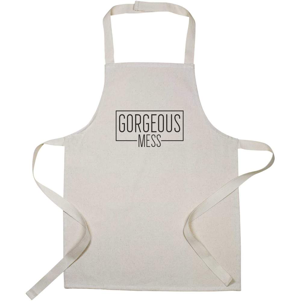 'Gorgeous Mess Funny Text ' Kid’s Cooking Apron (AP00076487)