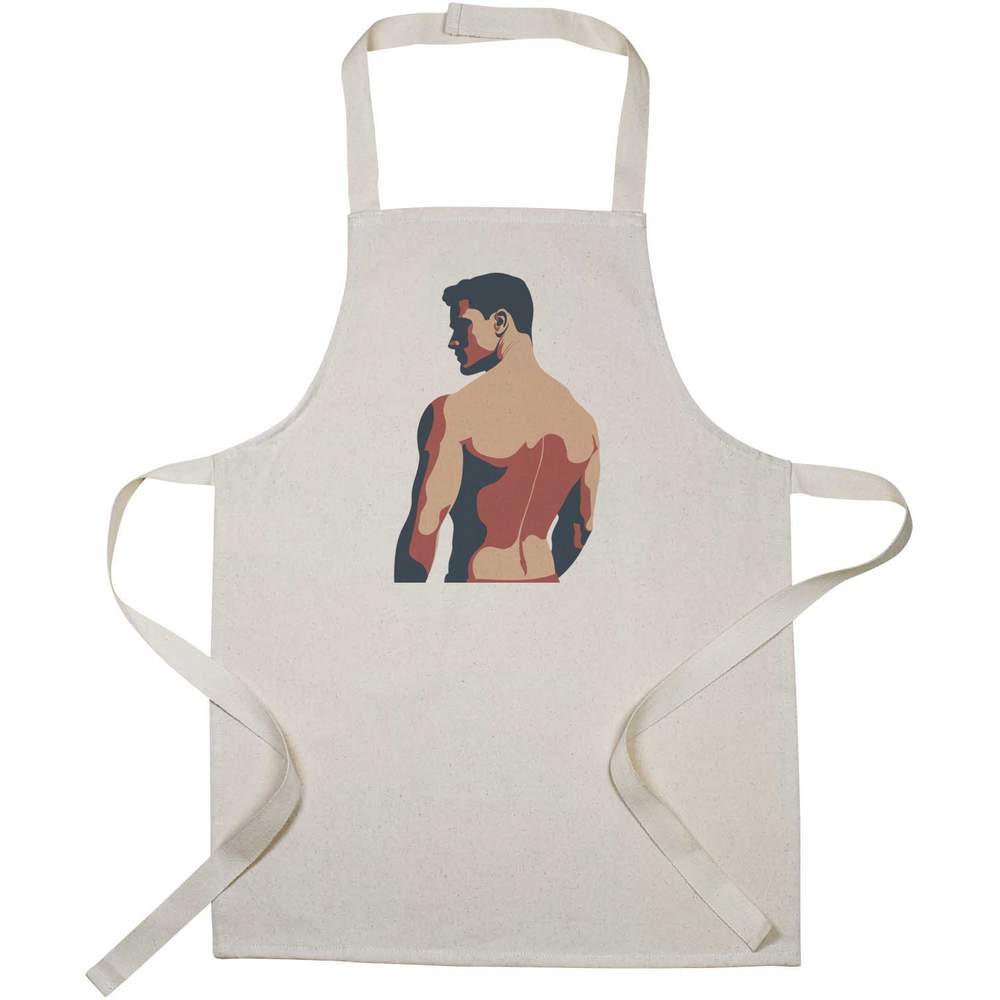 'Minimalist Muscular Man ' Kid’s Cooking Apron (AP00076851)